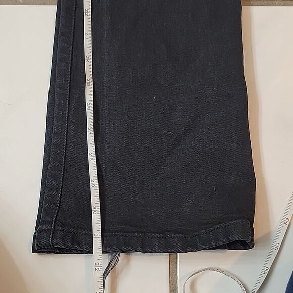 Frame Denim Women's Cut off waist mini boot slit denim in film noir size 28 - Picture 9 of 10